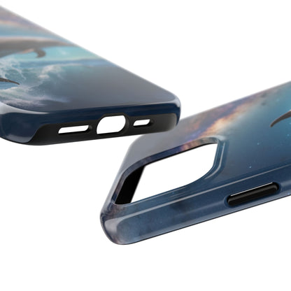 Dolphin Galaxy Splash - iPhone Case