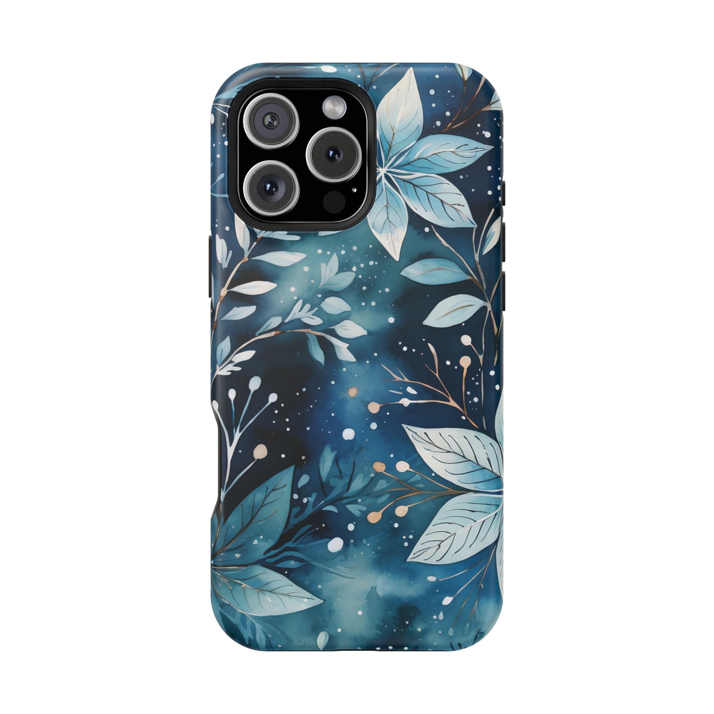 Midnight Frost Botanical – MagSafe iPhone Case