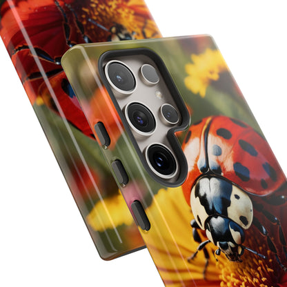 Ladybug on Orange Daisy - Samsung Galaxy Case