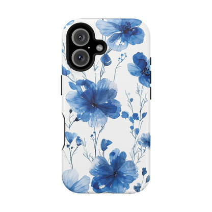 Ethereal Blue Blossoms iPhone Case