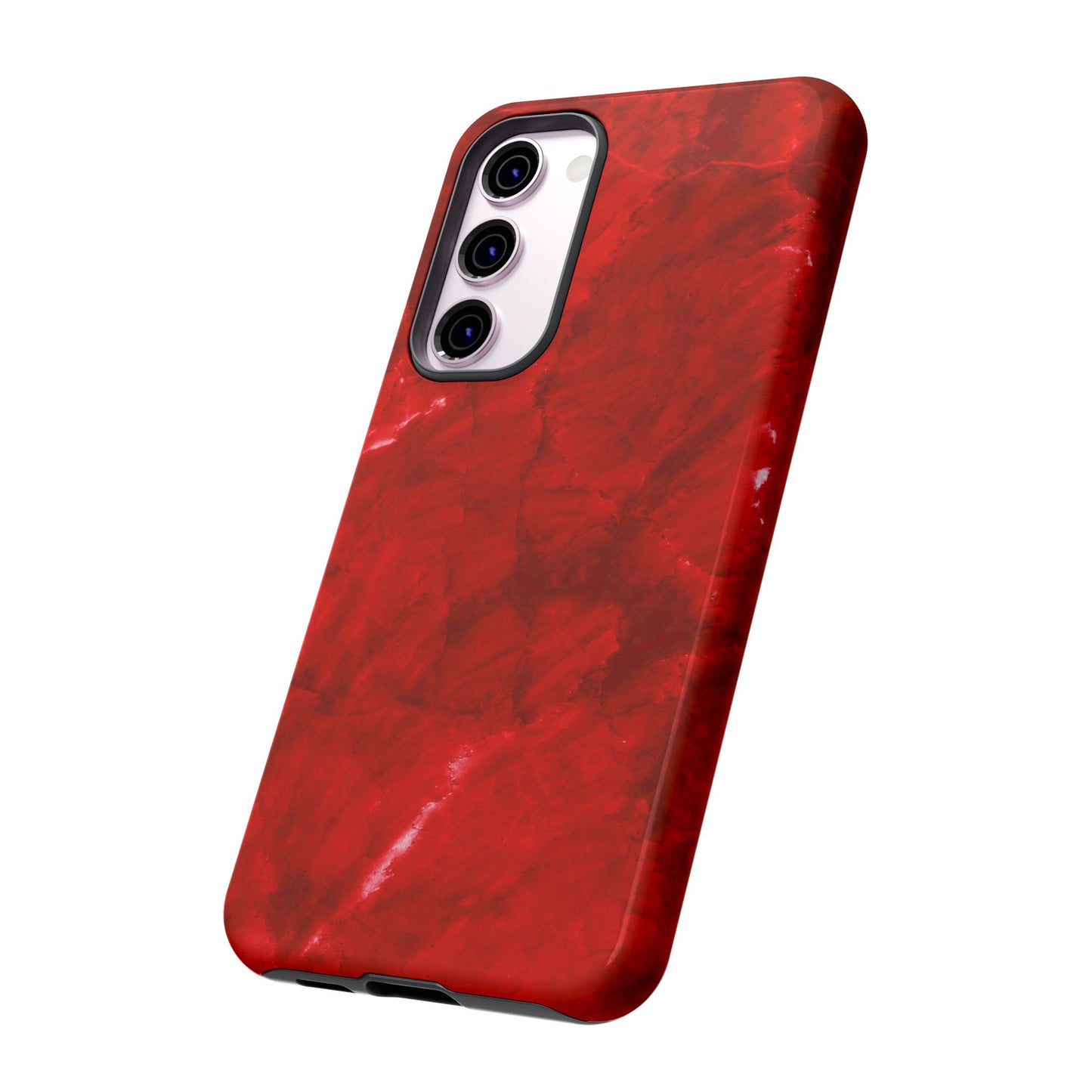 Bold Red Marble Samsung Galaxy Case – Luxe Modern Design with Vibrant Finish