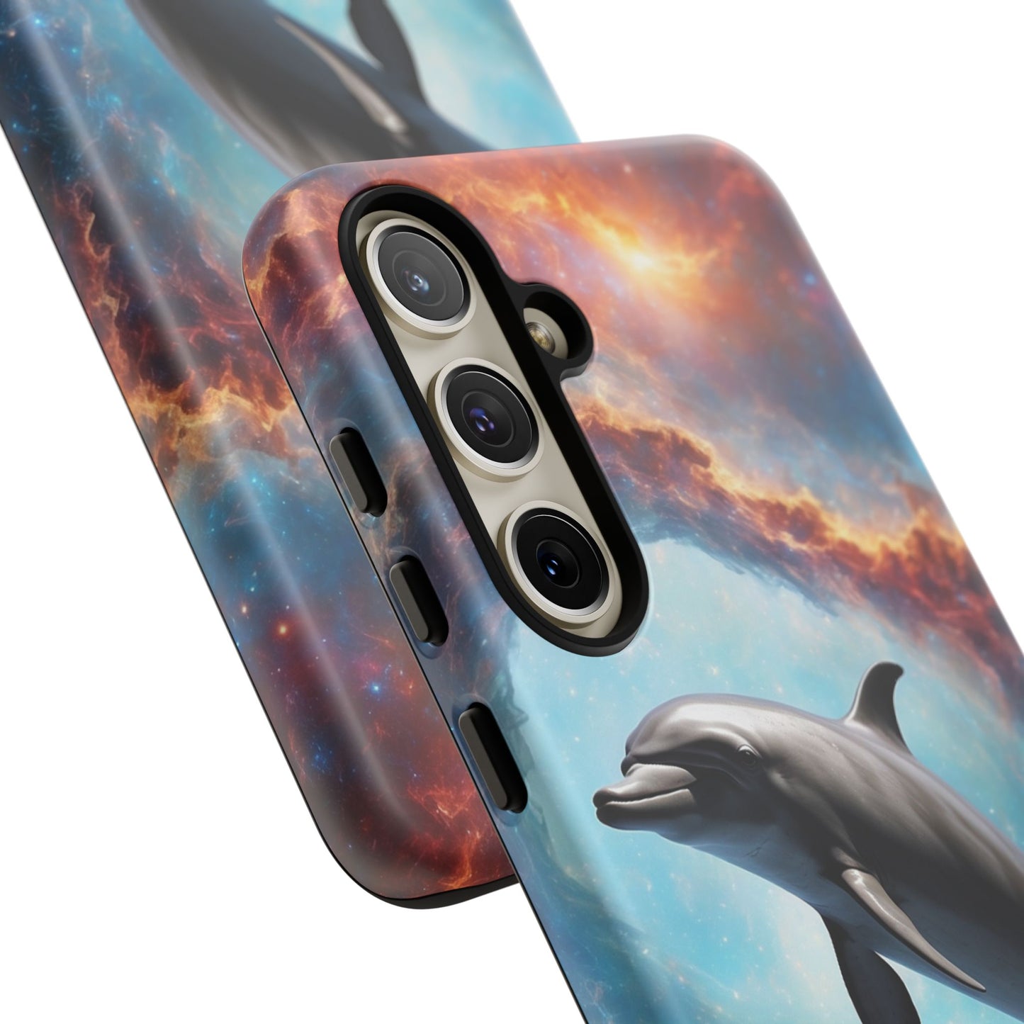 Cosmic Dolphin Space Vibes - Samsung Galaxy Case