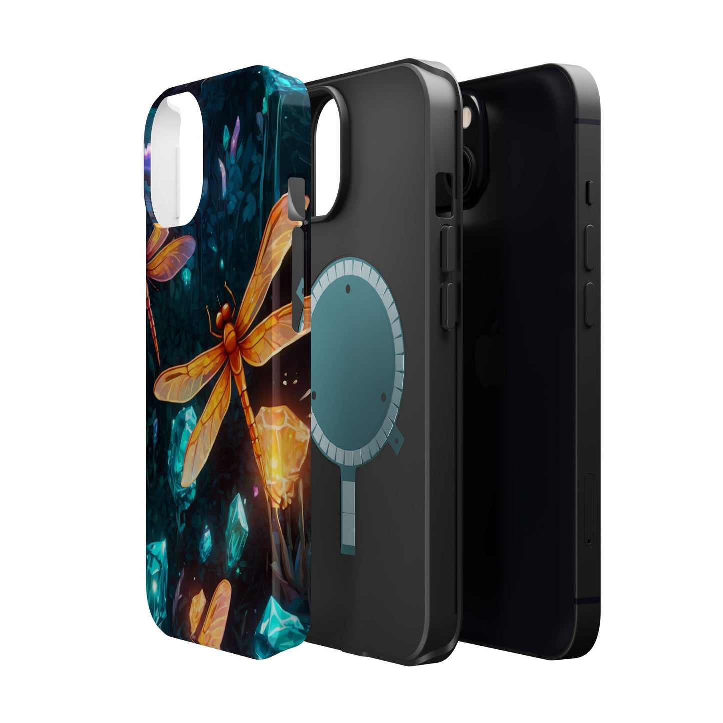 Mystical Dragonflies & Crystals – MagSafe iPhone Series Case