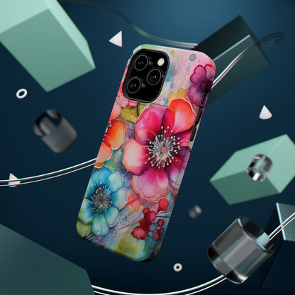 Vibrant Watercolor Floral Garden - MagSafe iPhone Series Case