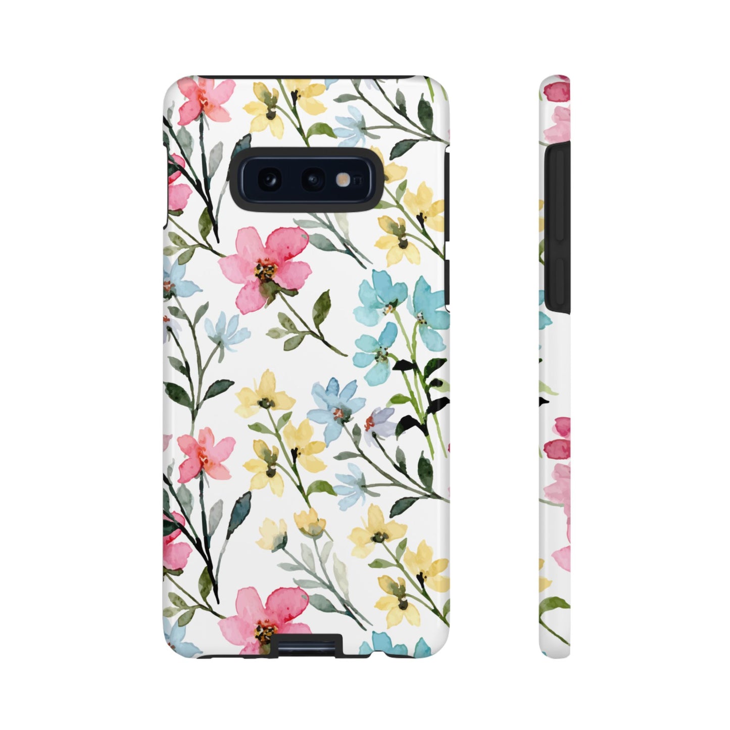 Watercolor Floral Bliss – Samsung Galaxy Case with Pastel Flower Design