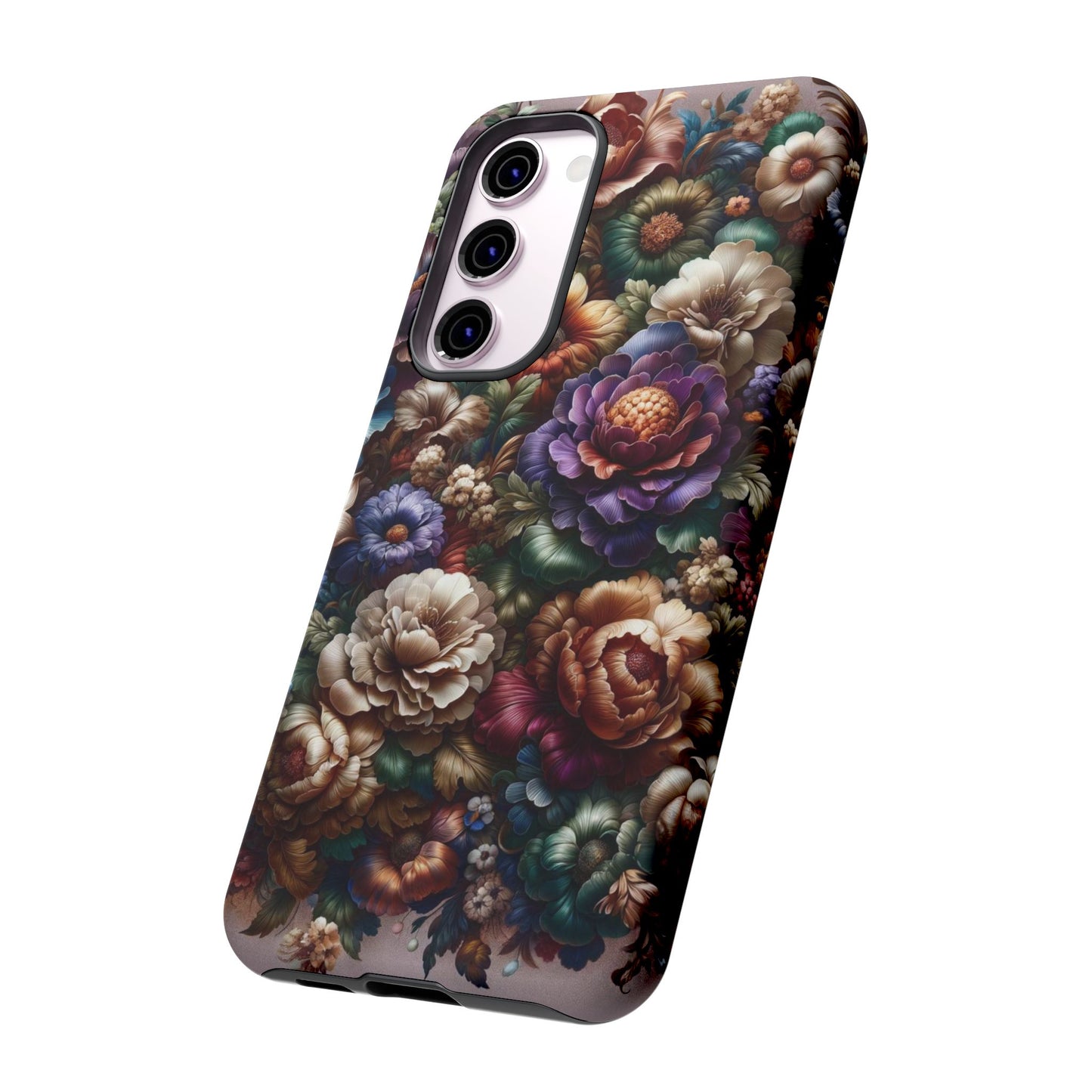 Floral Elegance For Samsung - Protective Dual-Layer Design with Vibrant Full-Wrap Print