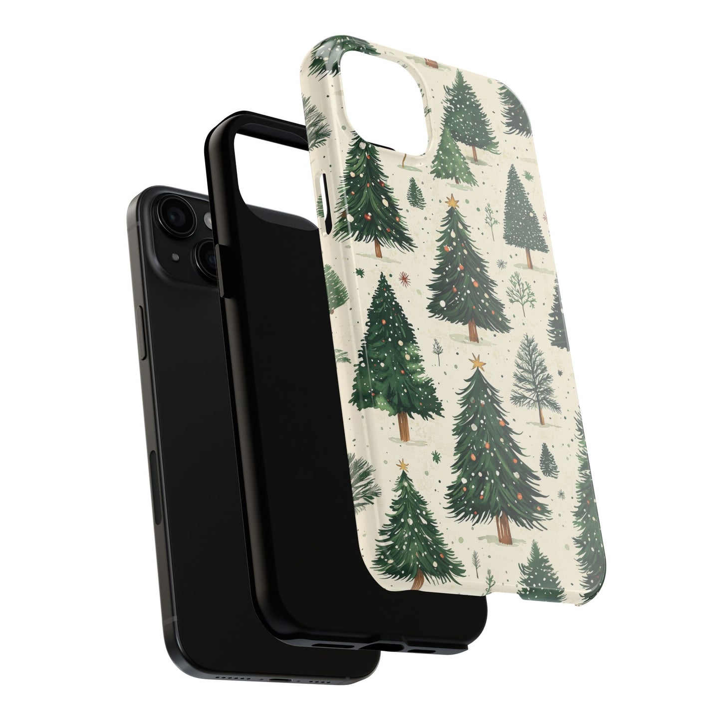 Festive Christmas Tree Forest Pattern – iPhone Series Case