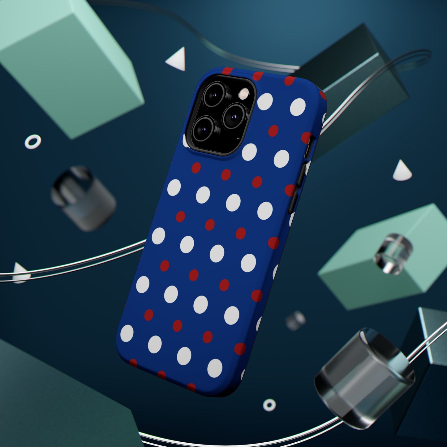 Patriotic Polka Dots – MagSafe iPhone Case