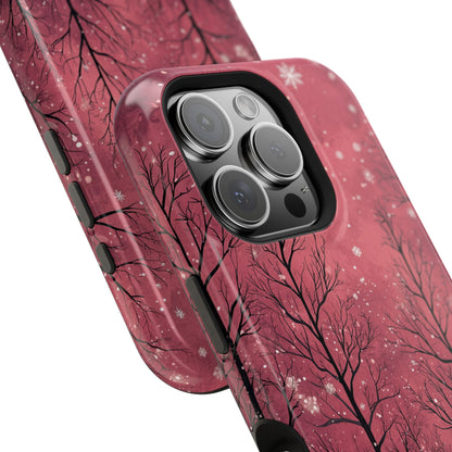 Pink Winter Twilight Forest - MagSafe iPhone Series Case