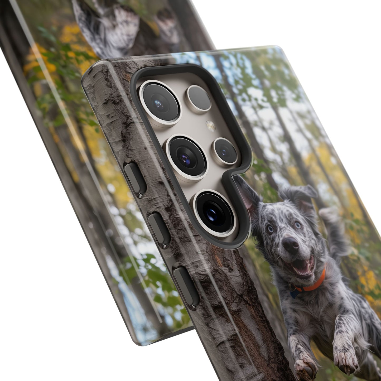 Happy Forest Dog iPhone Case – Nature-Inspired Protective Cover