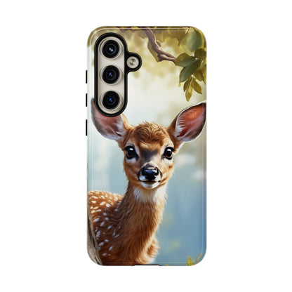 Whimsical Fawn in a Sunlit Forest Samsung Galaxy Case