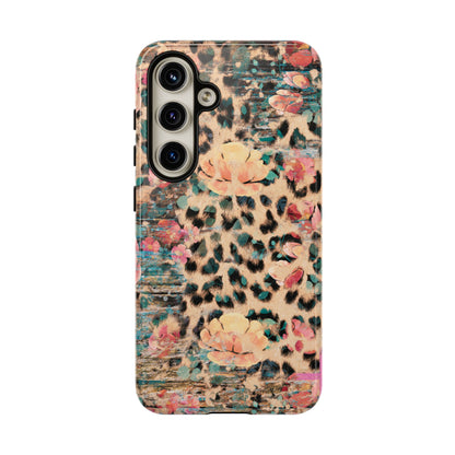 Rustic Floral Leopard - Samsung Galaxy Series Case