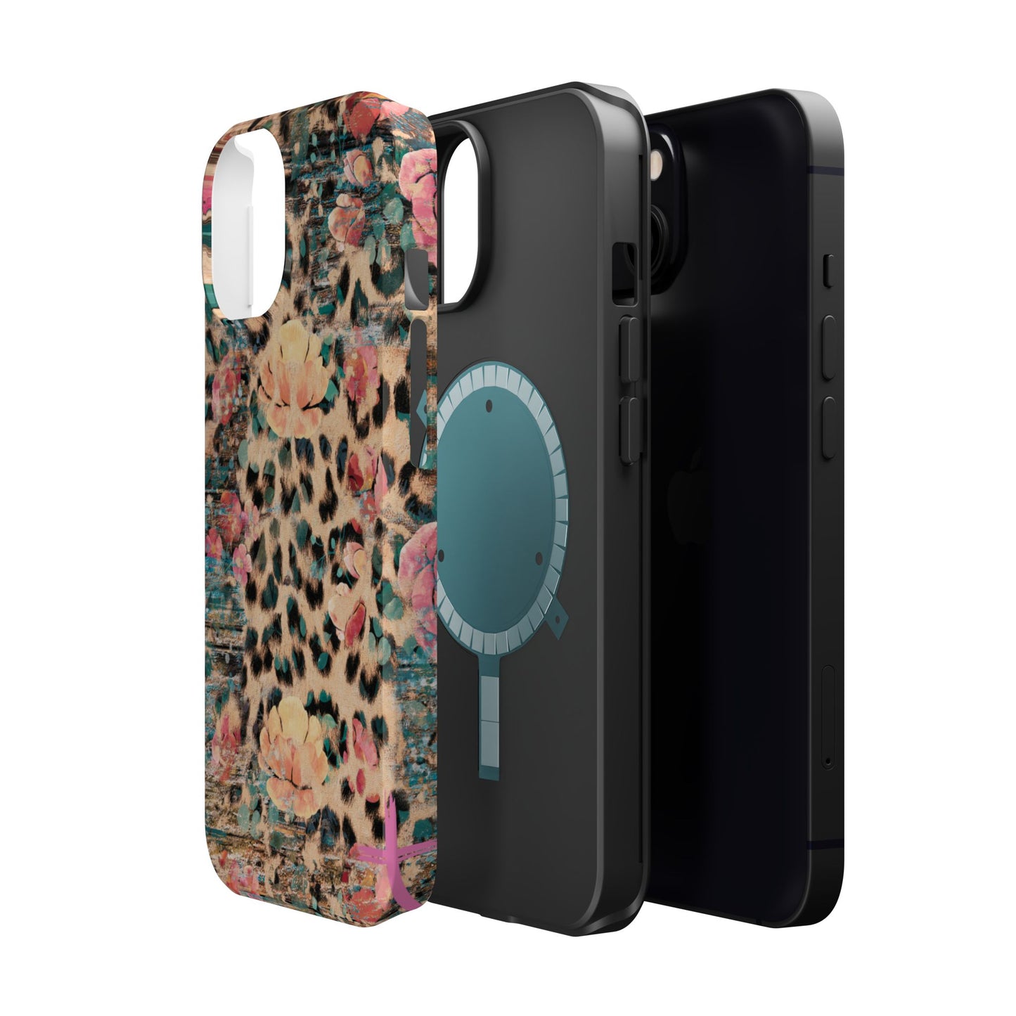 Rustic Floral Leopard - MagSafe iPhone Series Case