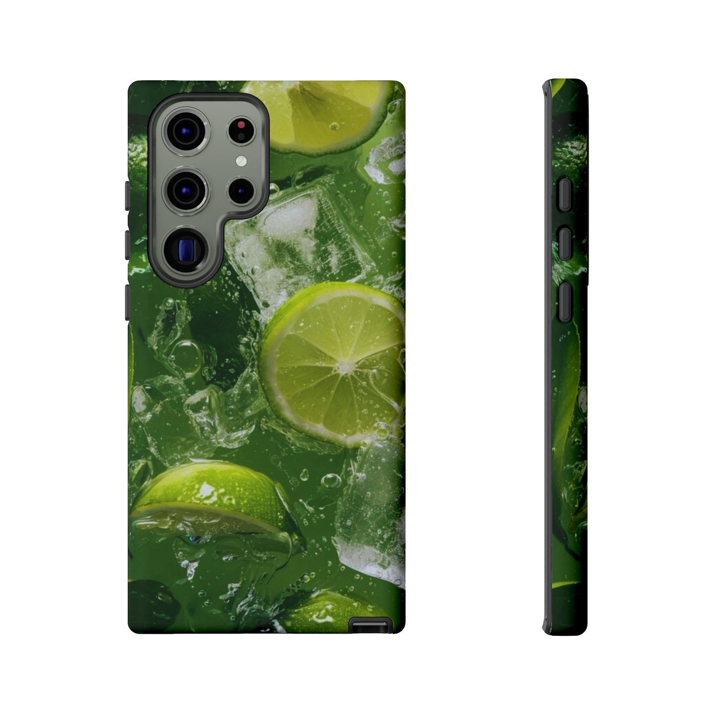 Refreshing Lime Splash Samsung Galaxy Case – Tough Protection, Vivid Dual-Layer Design