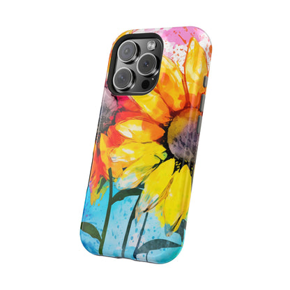 Bold Watercolor Sunflowers - MagSafe iPhone Series Case