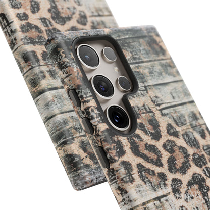 Rustic Leopard Wood Print - iPhone Series Case