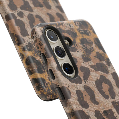 Vintage Distressed Leopard Print - Samsung Galaxy Series Case