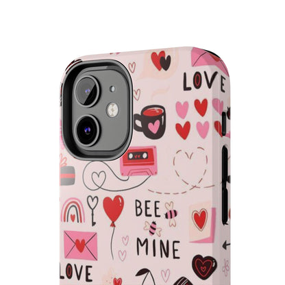 iPhone Case: Bee Mine Love Doodles