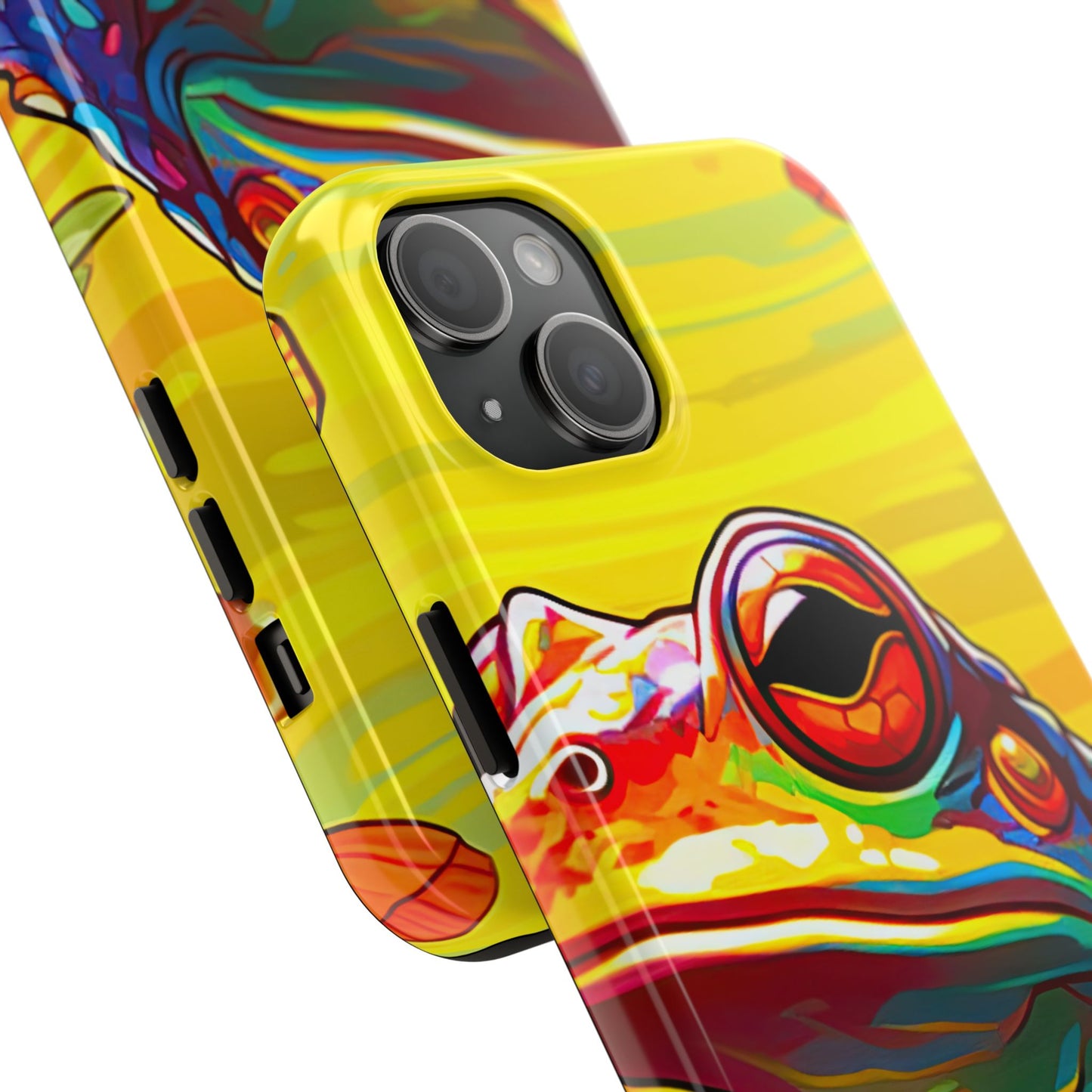 Vibrant Rainbow Frog Design – iPhone Series Case