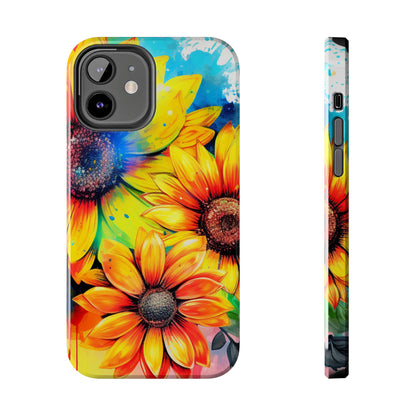 Vibrant Sunflower Splash - iPhone Series Case