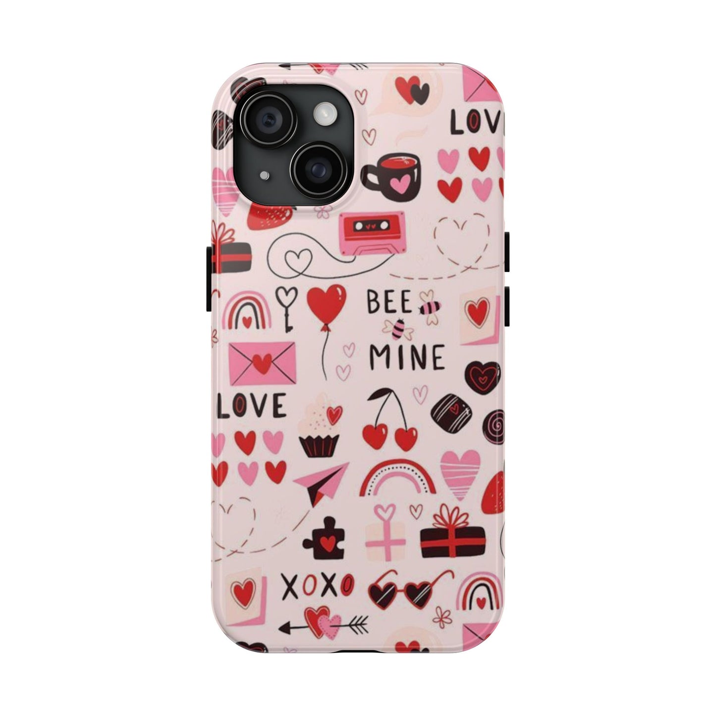 iPhone Case: Bee Mine Love Doodles