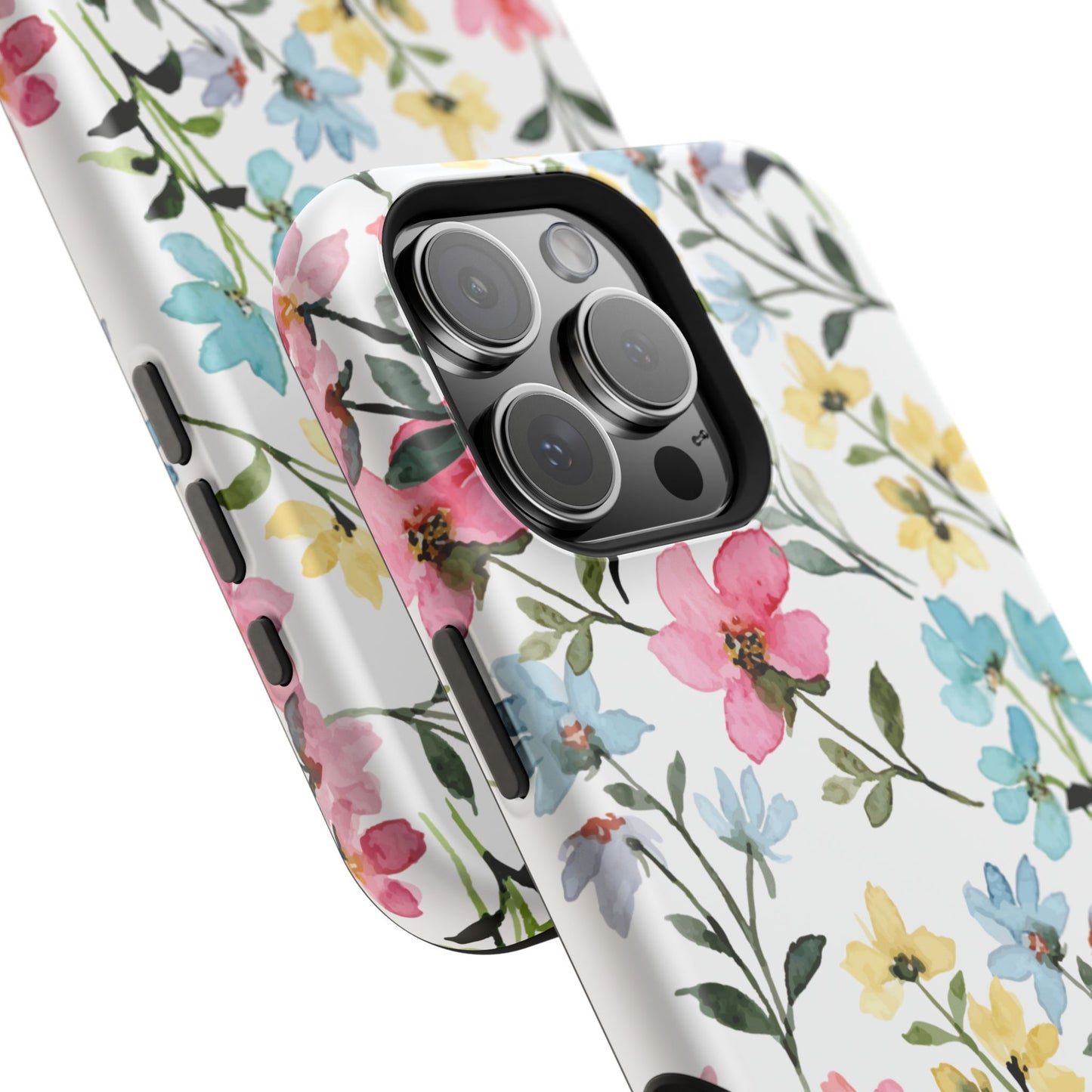 Watercolor Floral Bliss – MagSafe Case with Pastel Flower Design