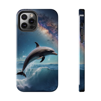 Dolphin Galaxy Splash - iPhone Case