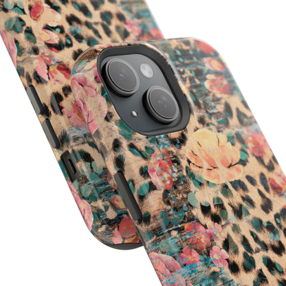 Rustic Floral Leopard - MagSafe iPhone Series Case