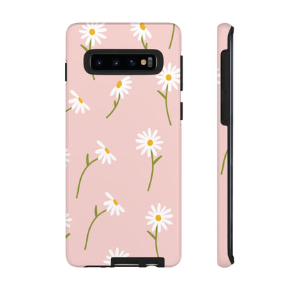 Daisy Delight Tough Samsung Galaxy Case – Cute Floral Design with Dual-Layer Protection