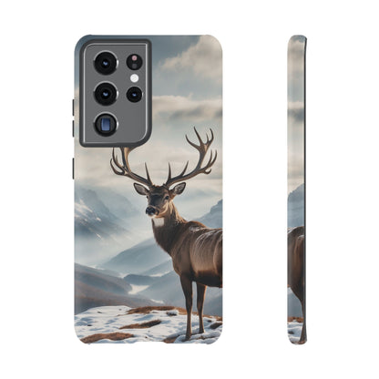 Alpine Majesty: Stag in Snow – Samsung Galaxy Case