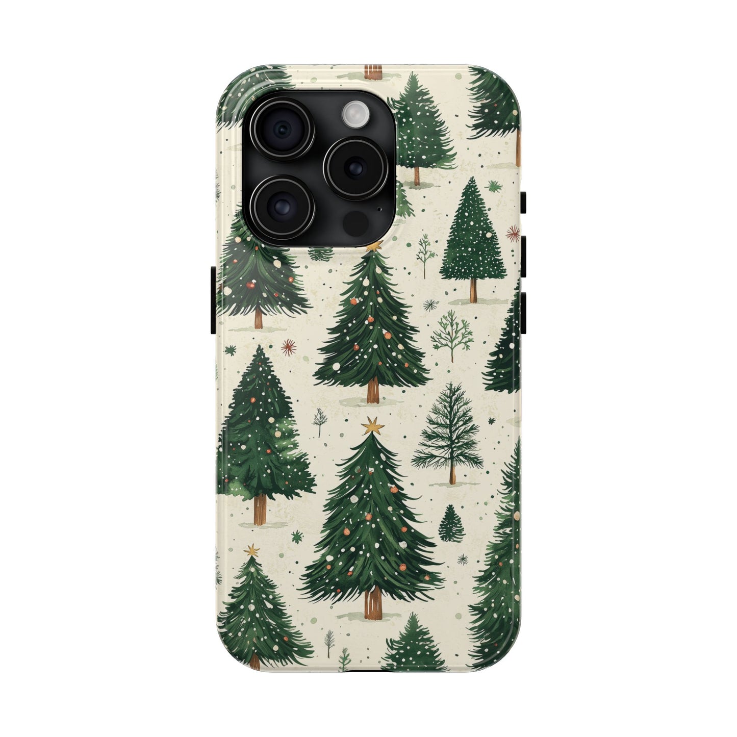 Festive Christmas Tree Forest Pattern – iPhone Series Case