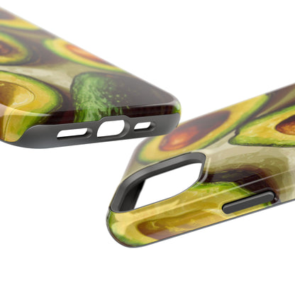 Realistic Avocado MagSafe iPhone Case – Detailed Green Fruit Design, Shockproof Protection