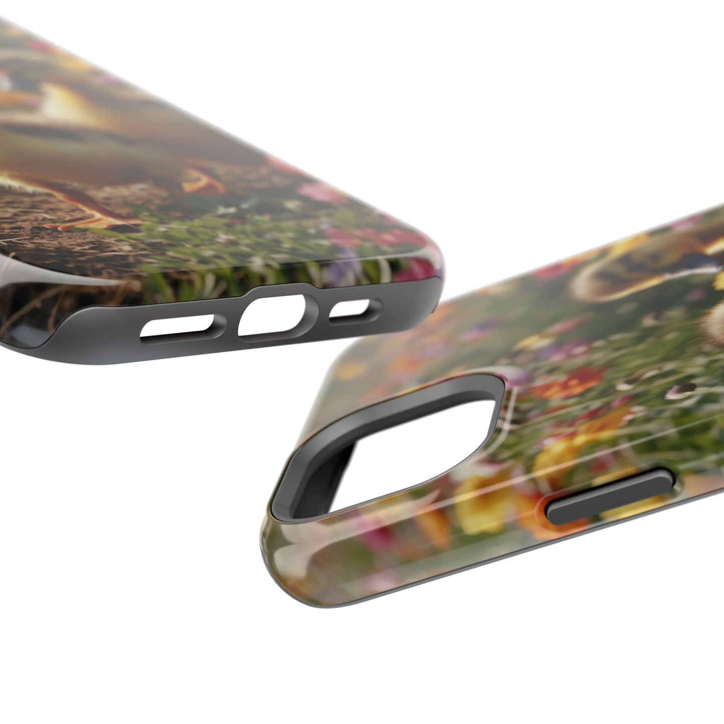 Charming Ducklings in Floral Garden - MagSafe iPhone Case