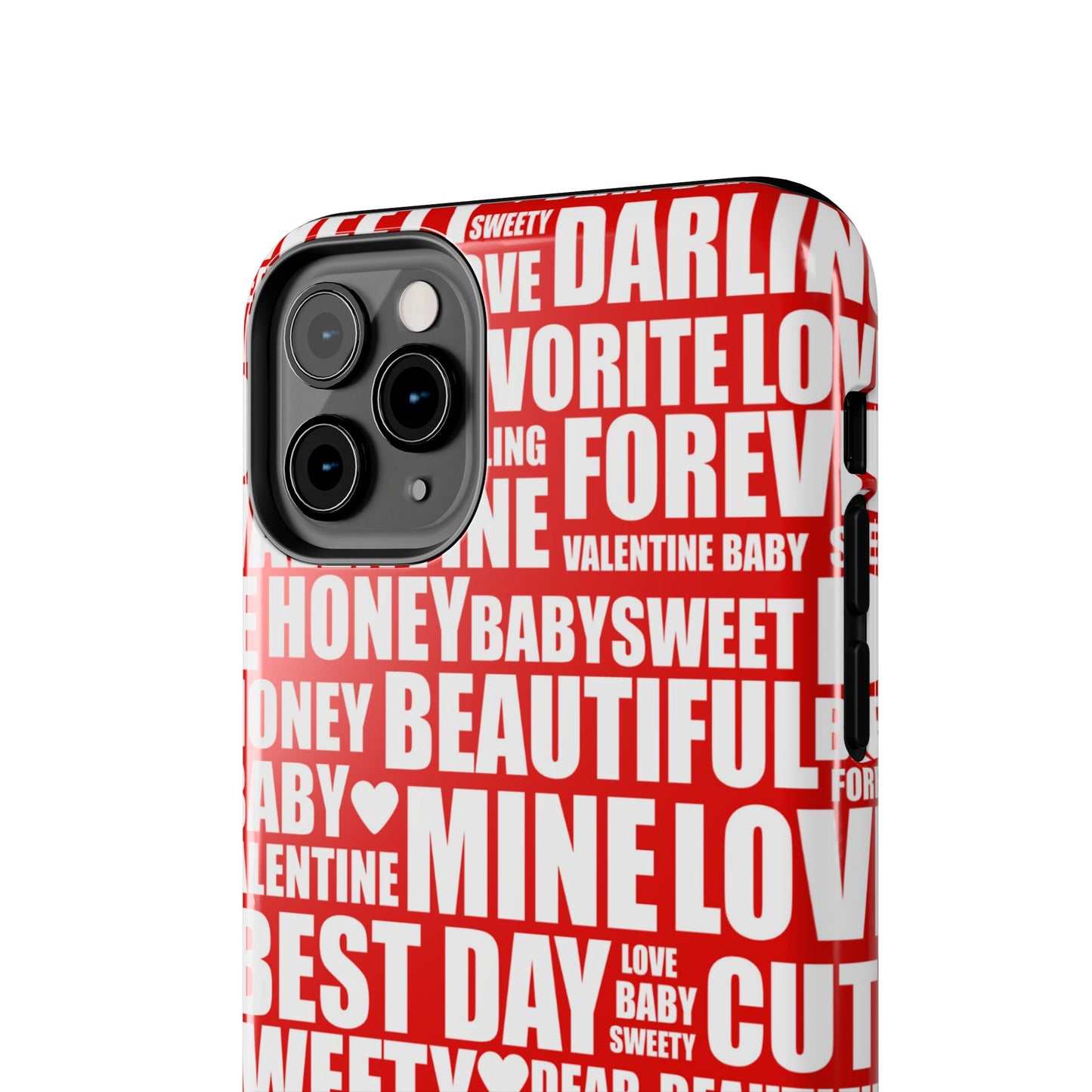 Valentine's Love Typography iPhone Case