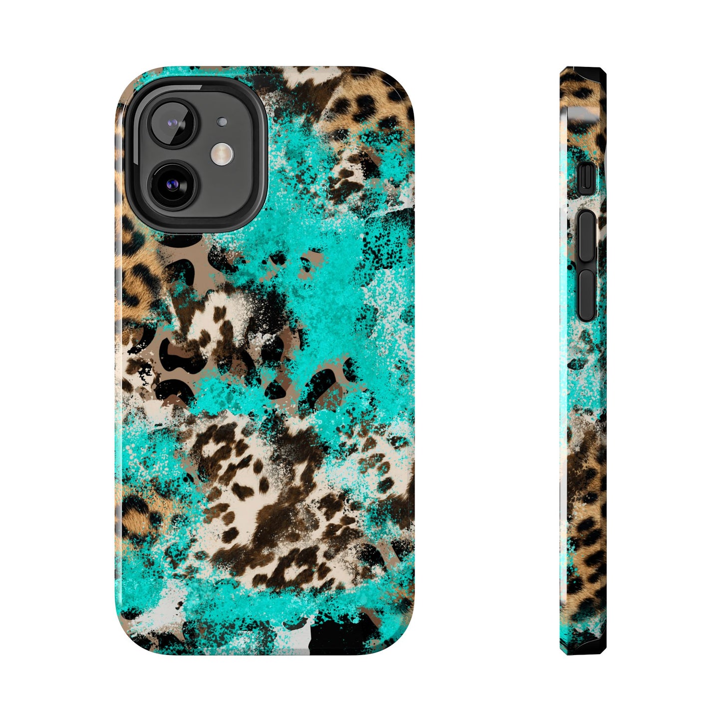 Aqua Splash Leopard - iPhone Series Case