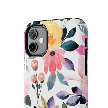 Blossoming Beauty – iPhone Series Case with Vibrant Watercolor Flowers