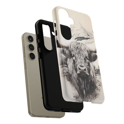 Western Highland Cow Case | Durable Farmhouse Design - BOGO Cases