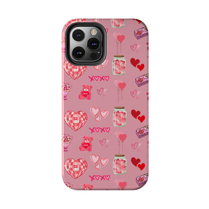 Pink Valentine Love Collage – iPhone Case