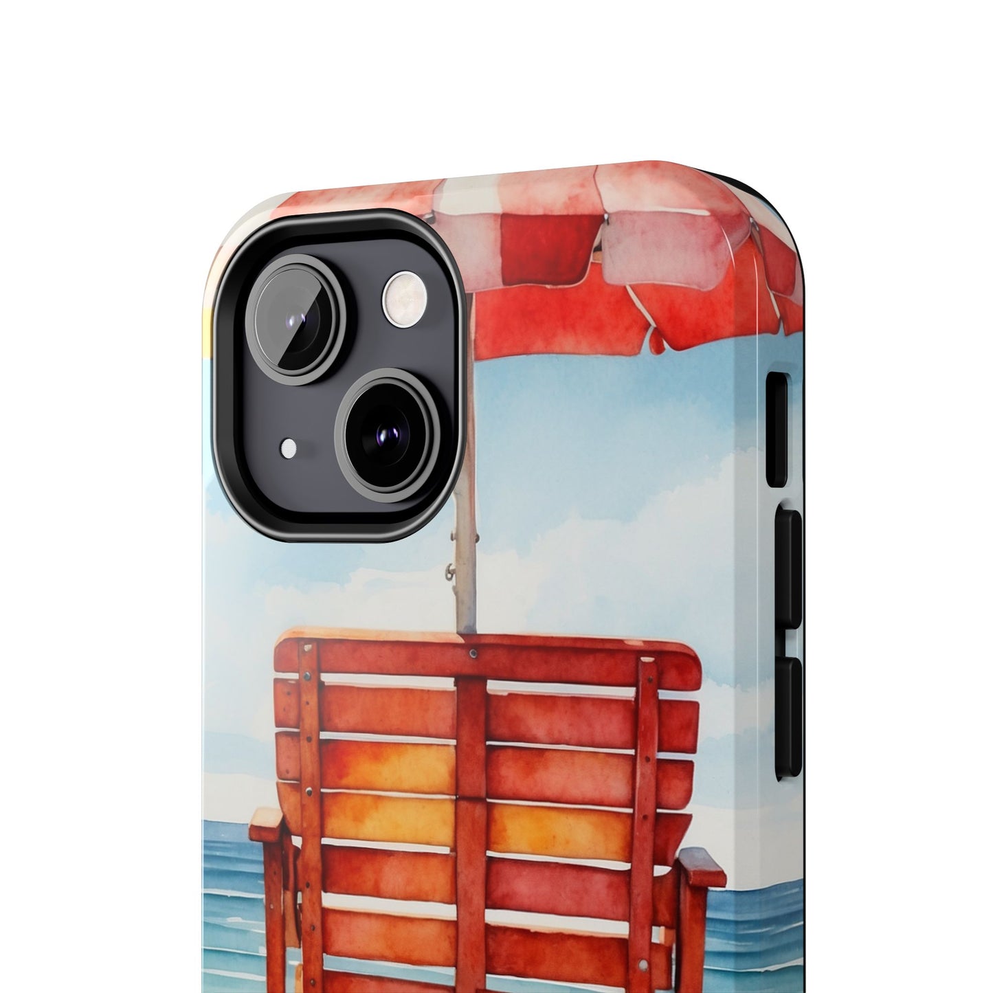 Beachfront Sunset Lounge iPhone Case – Rearview Edition