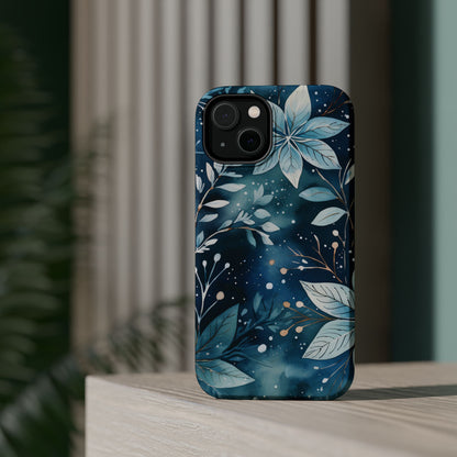 Midnight Frost Botanical – MagSafe iPhone Case