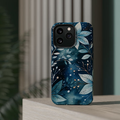 Midnight Frost Botanical – MagSafe iPhone Case