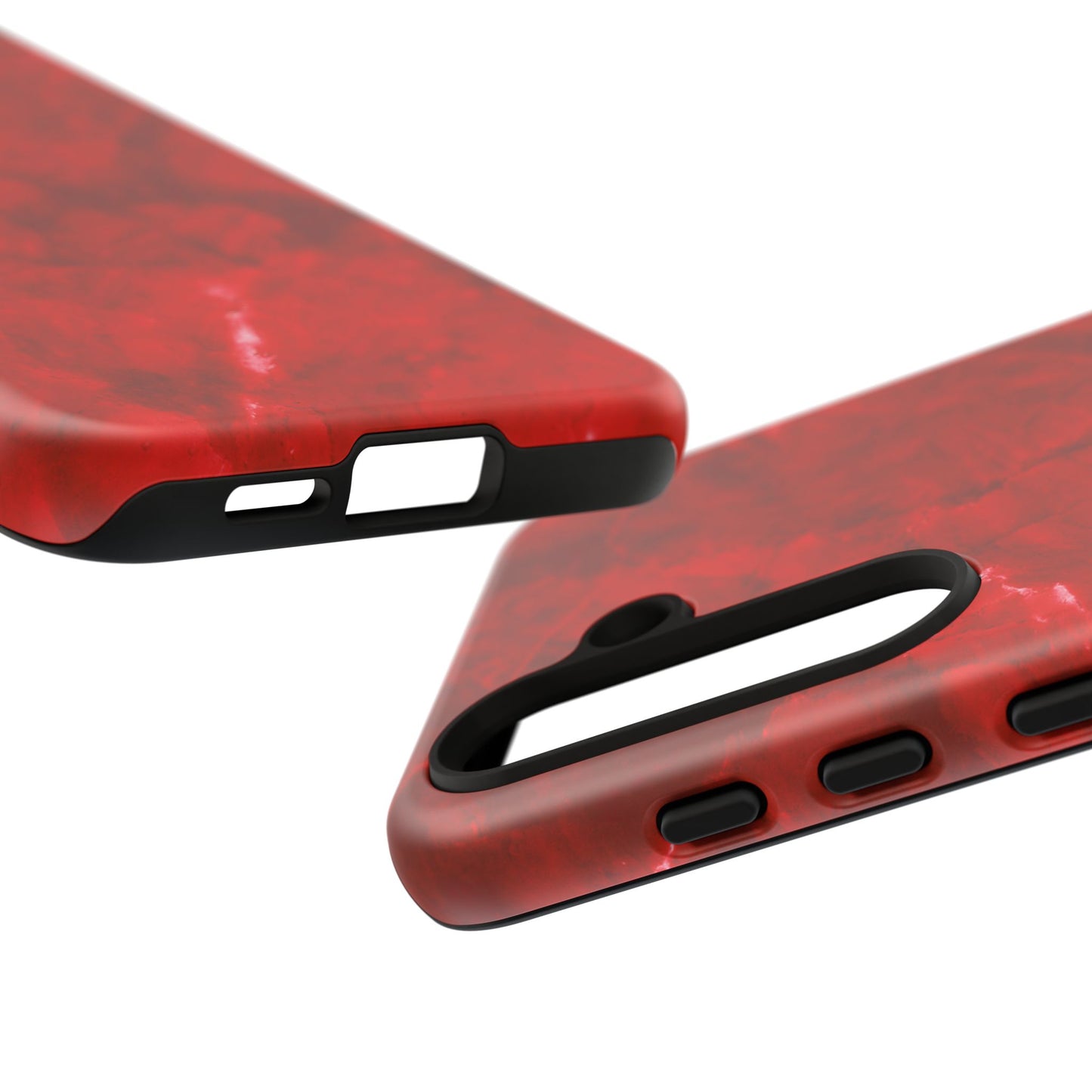 Bold Red Marble Samsung Galaxy Case – Luxe Modern Design with Vibrant Finish