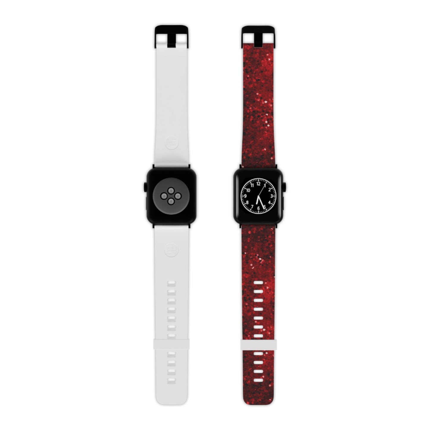 Crimson Glow Glitter Apple Watch Band