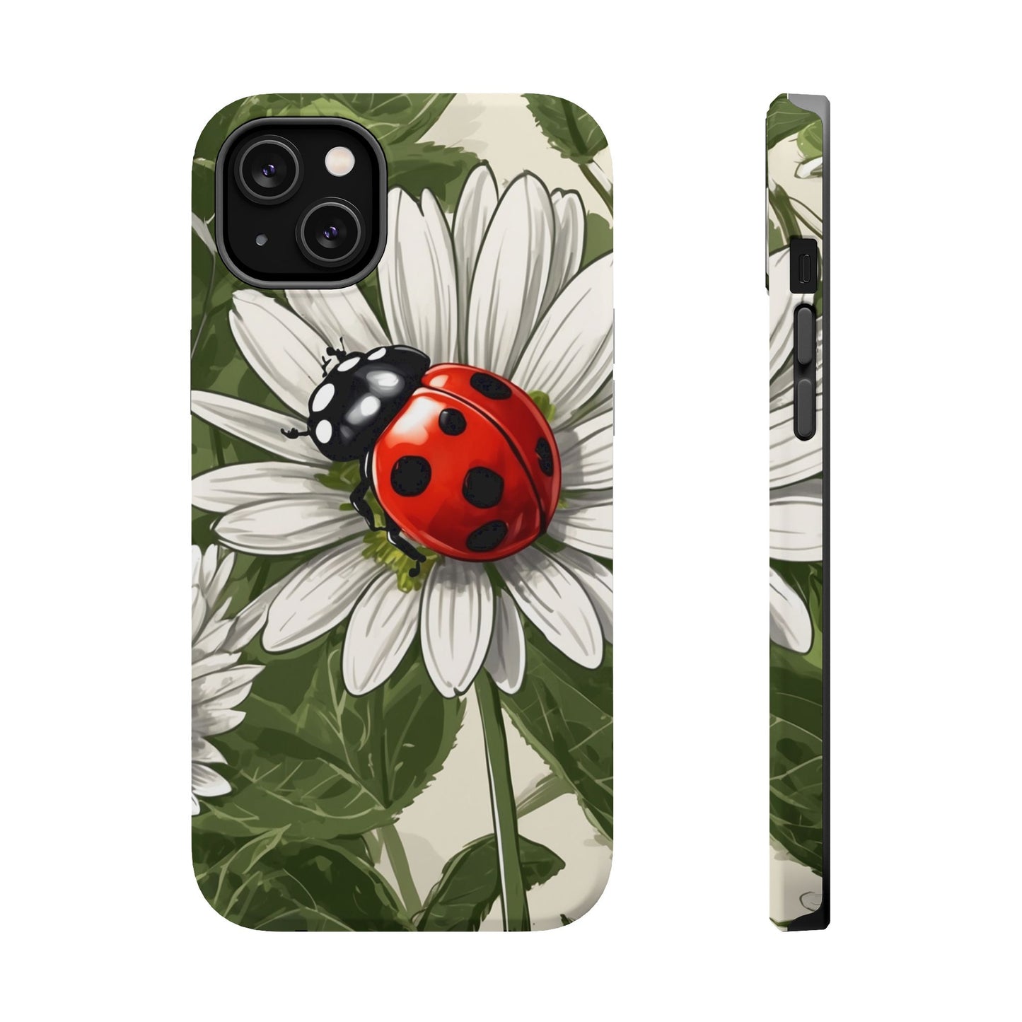 Ladybug & Daisy Garden Charm - MagSafe iPhone Case