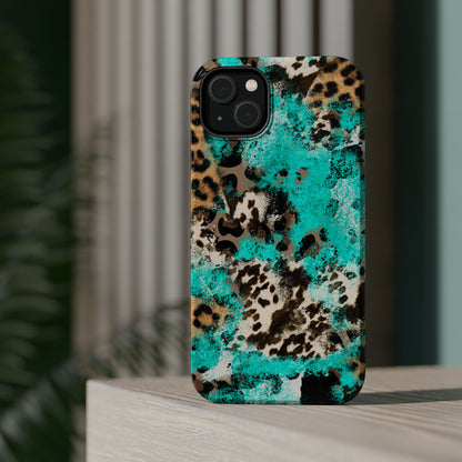 Aqua Splash Leopard - MagSafe iPhone Series Case