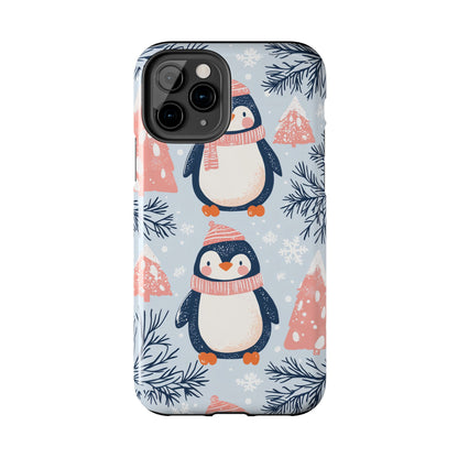 Penguin in Winter Wonderland iPhone Case