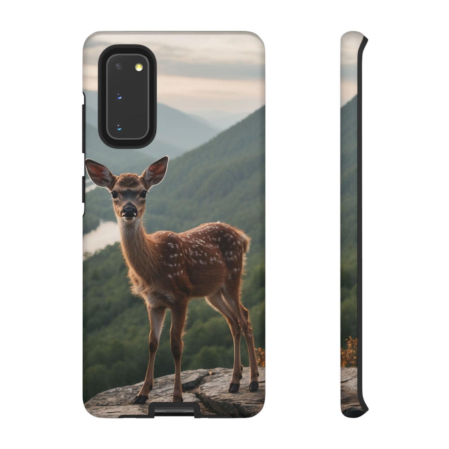 Majestic Fawn Overlooking Mountain Vista Samsung Galaxy Case