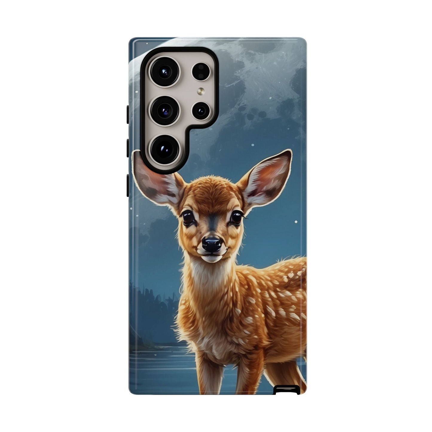 Samsung Galaxy Case – Enchanted Fawn Under the Moonlit Sky
