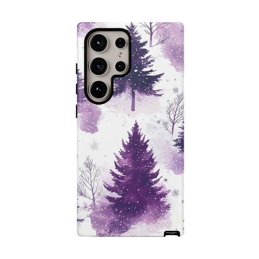 Purple Snowy Forest - Samsung Galaxy Series Case