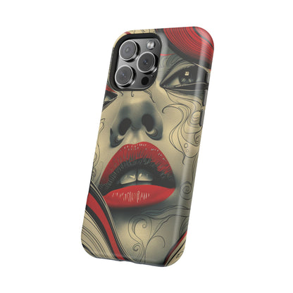 Bold Beauty Red Lips iPhone Case